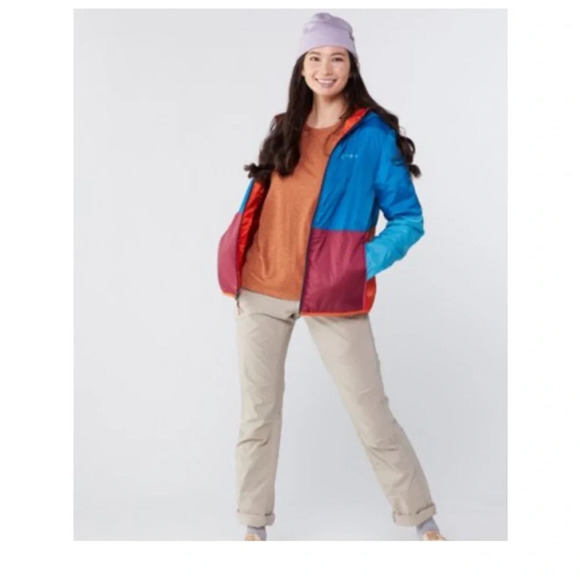 Cotopaxi Women’s Large Teca Calido Hooded Insulated Jacket NWT Blue Orange - Picture 10 of 14